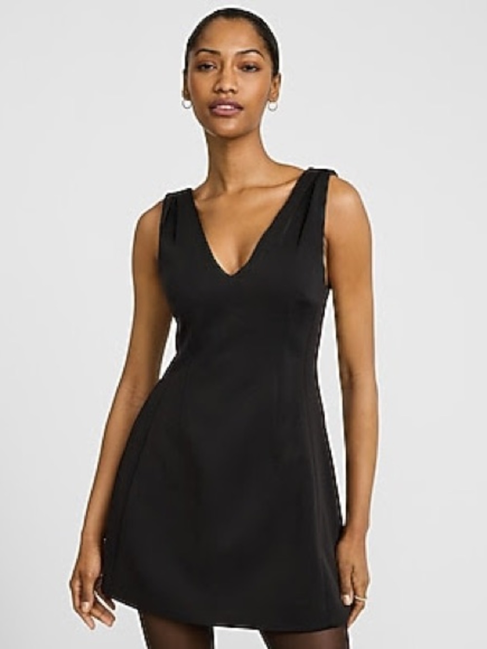 NWT V-Neck Sleeveless Fit And Flare Mini Dress